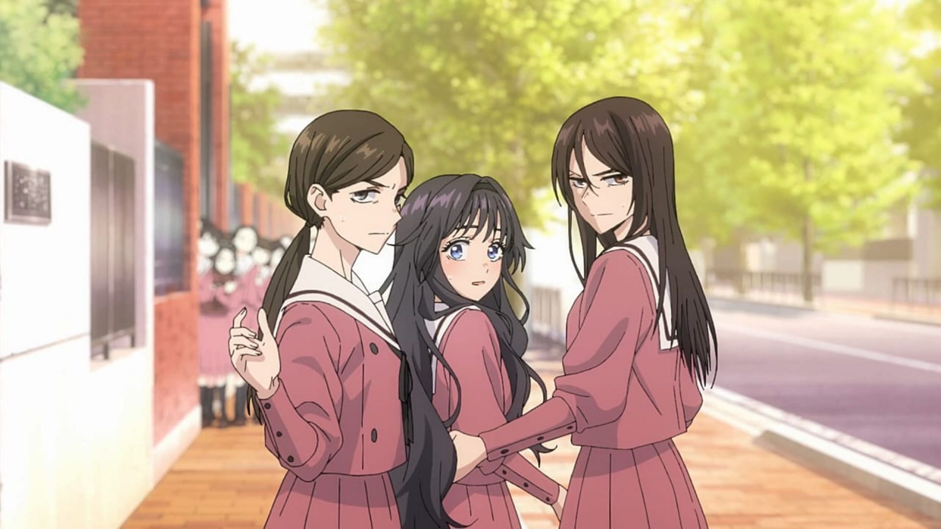 Kaoruko and her friends (Image via CloverWorks)